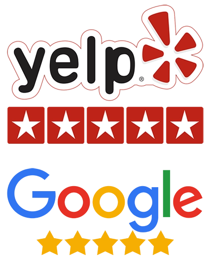 Top Rated on Google & Yelp